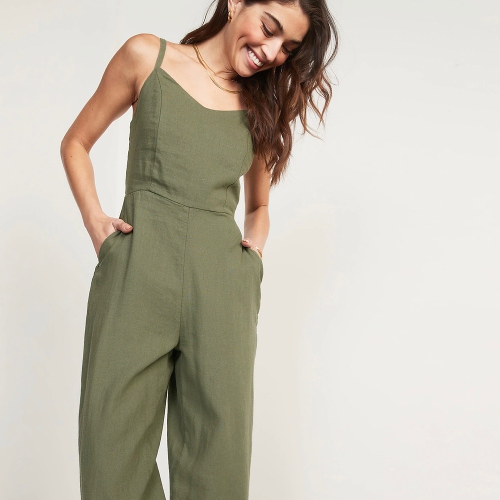 Green old navy jumpsuit